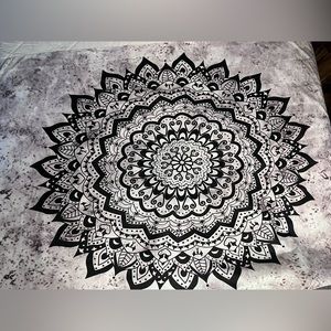 white & black mandala tapestry!